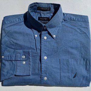 Nautica Vintage Oxford L Blue Long Sleeve